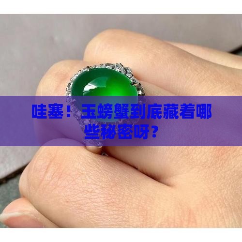 玉螃蟹的寓意和象征