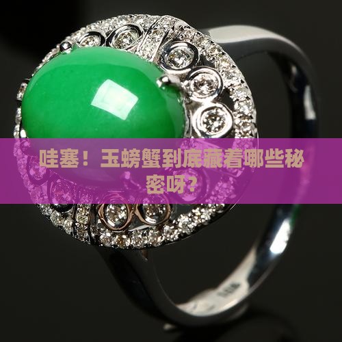 玉螃蟹的寓意和象征