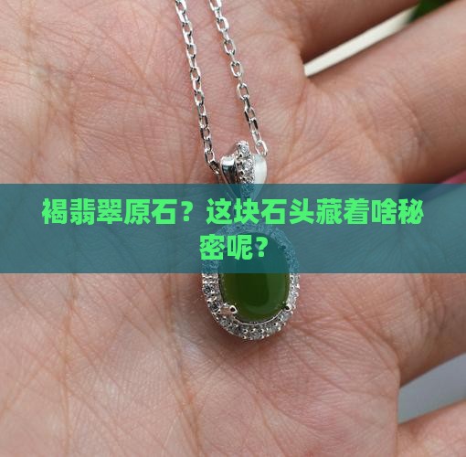 褐翡翠原石