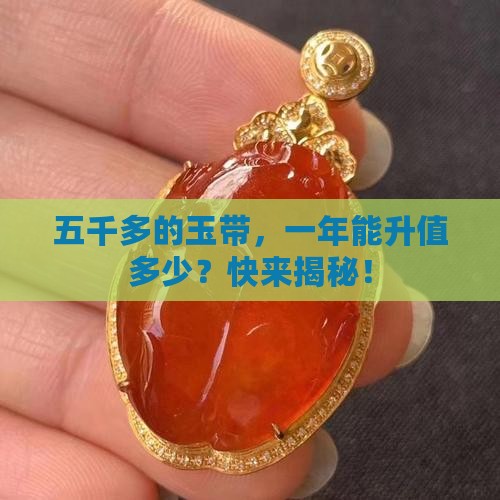 五千多的玉带一年值多少钱