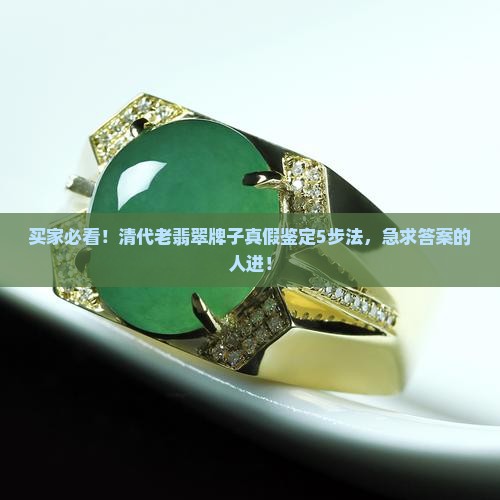 清代真品老翡翠牌子