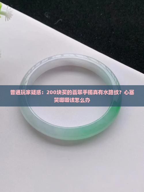 200块钱的翡翠有水路纹吗