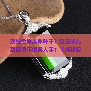 淡绿色冰翡翠叶子