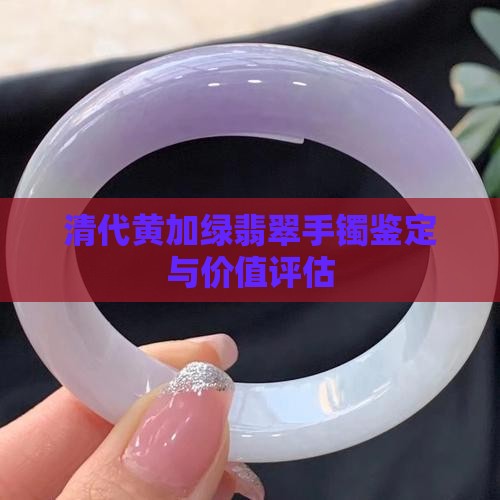 清代黄加绿翡翠手镯鉴定与价值评估