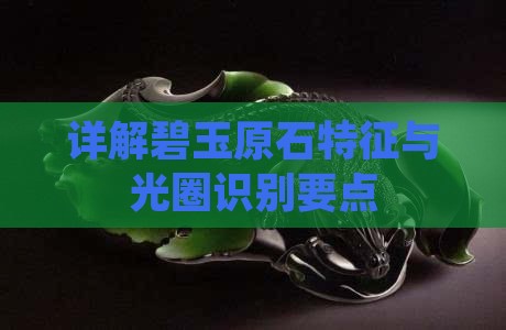 详解碧玉原石特征与光圈识别要点