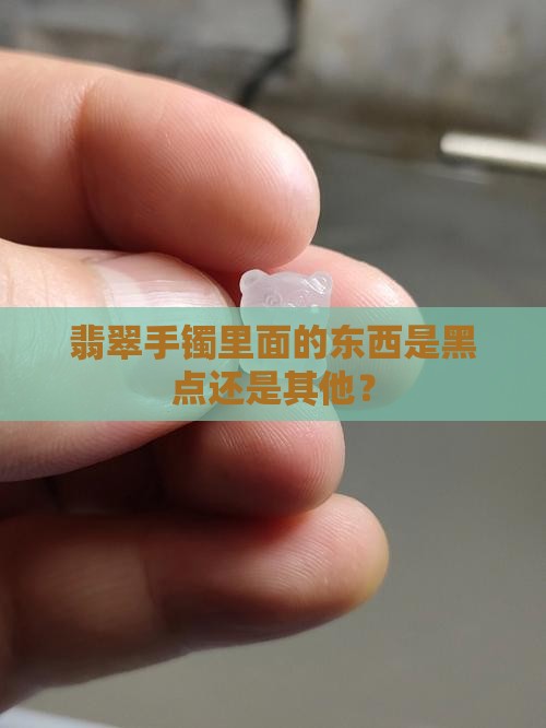 翡翠手镯里面的东西是黑点还是其他？