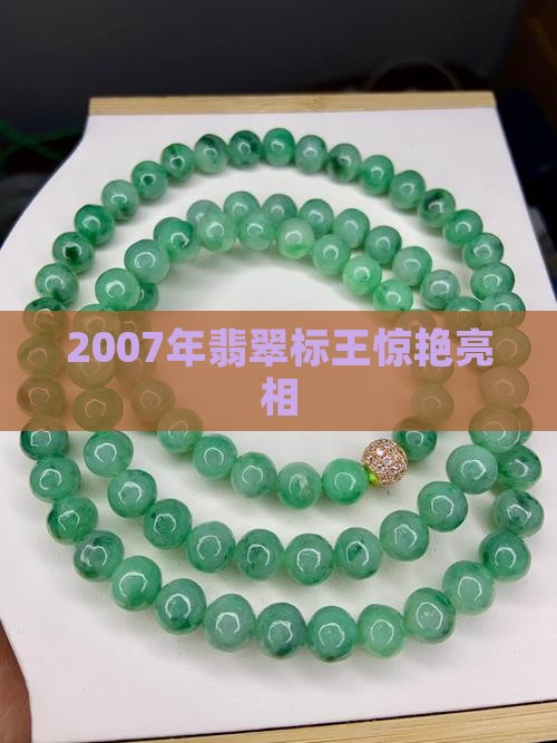 2007年翡翠标王惊艳亮相