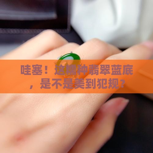 糯种翡翠蓝底