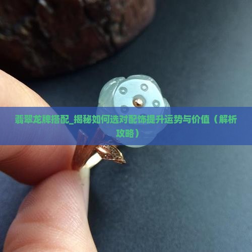 翡翠龙牌搭配
