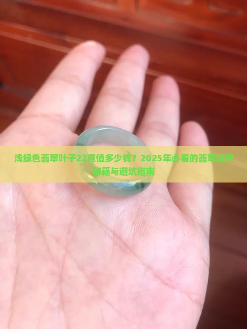 浅绿色翡翠叶子22克多少钱一条