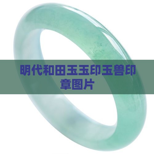 明代和田玉兽纽印章