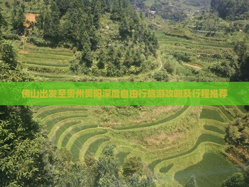 佛山出发至贵州贵阳深度自由行旅游攻略及行程推荐