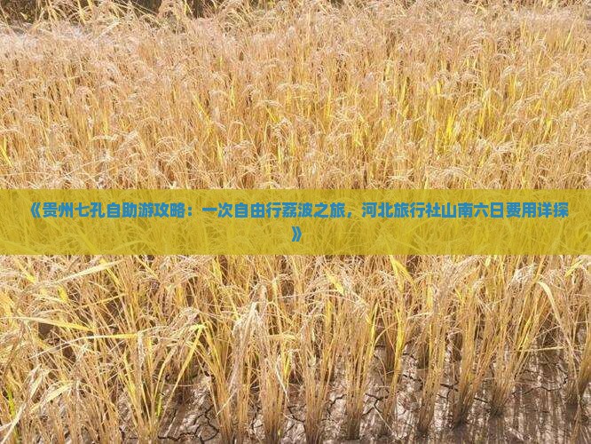 《贵州七孔自助游攻略：一次自由行荔波之旅，河北旅行社山南六日费用详探》