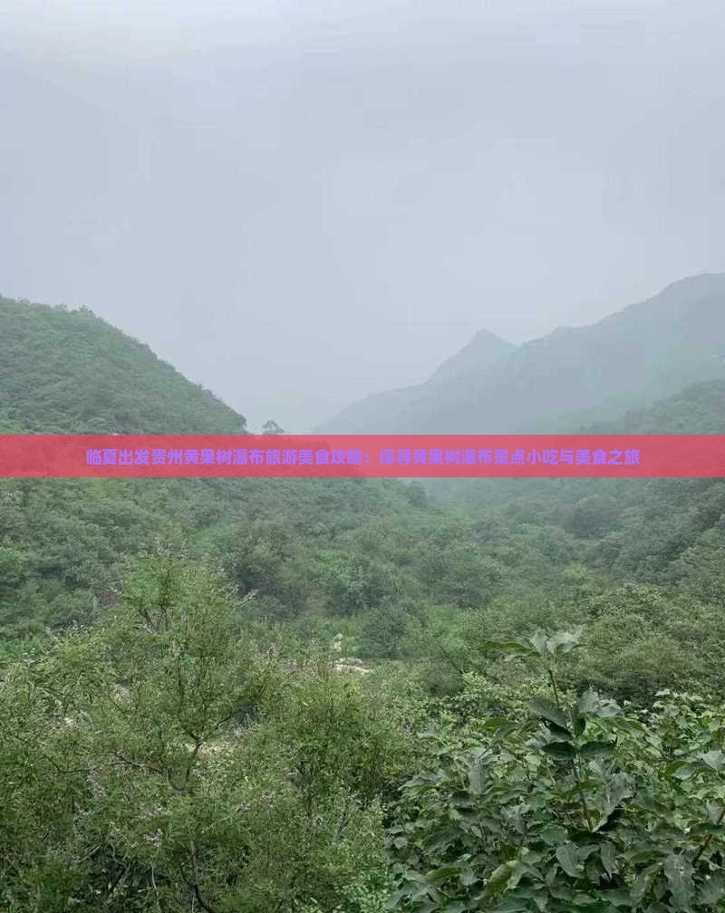 临夏出发贵州黄果树瀑布旅游美食攻略：探寻黄果树瀑布景点小吃与美食之旅