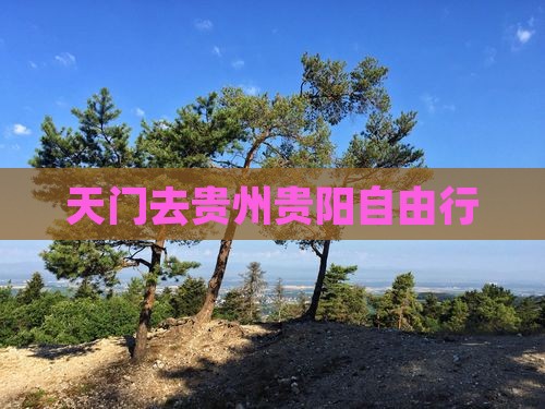 天门去贵州贵阳自由行