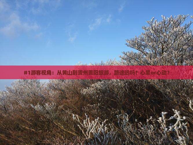 黄山去贵州贵阳旅游