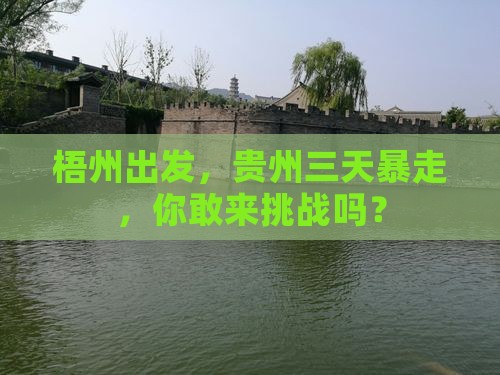 梧州去贵州三日游