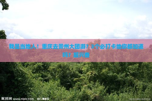 重庆去贵州大型旅游团