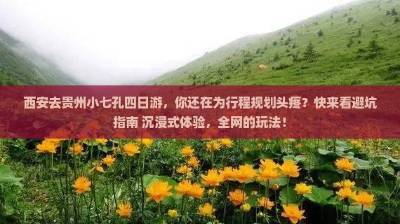 西安去贵州小七孔四日游