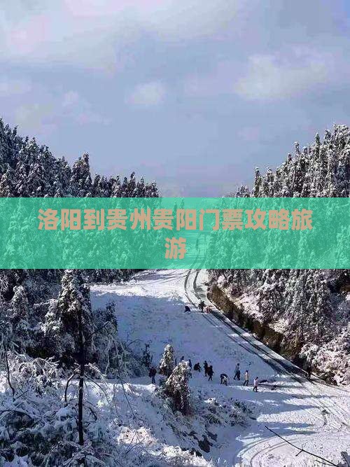 洛阳到贵州贵阳门票