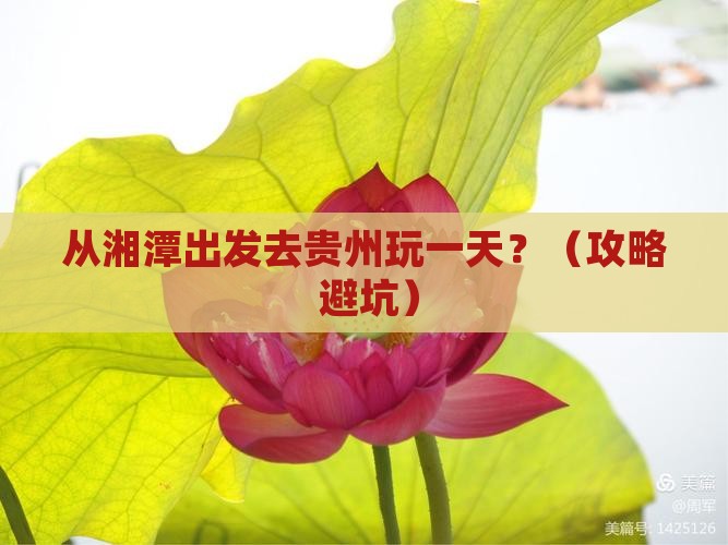湘潭去贵州一日