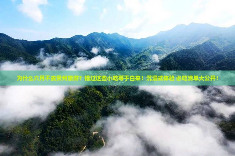 六月到贵州旅游小吃