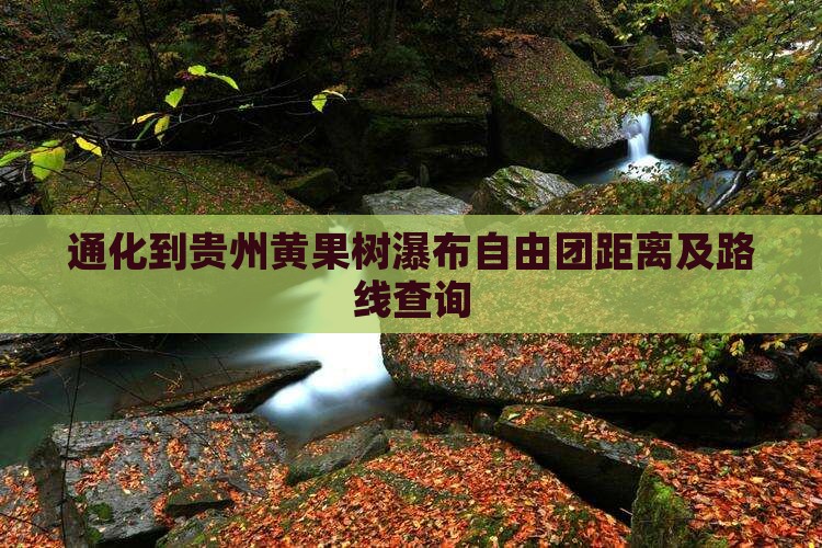 通化到贵州黄果树瀑布自由团距离及路线查询