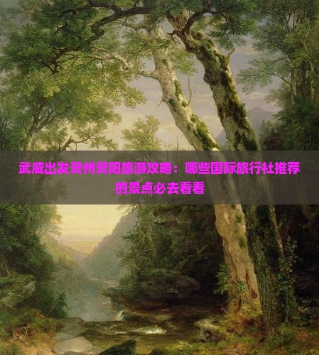 武威出发贵州贵阳旅游攻略：哪些国际旅行社推荐的景点必去看看