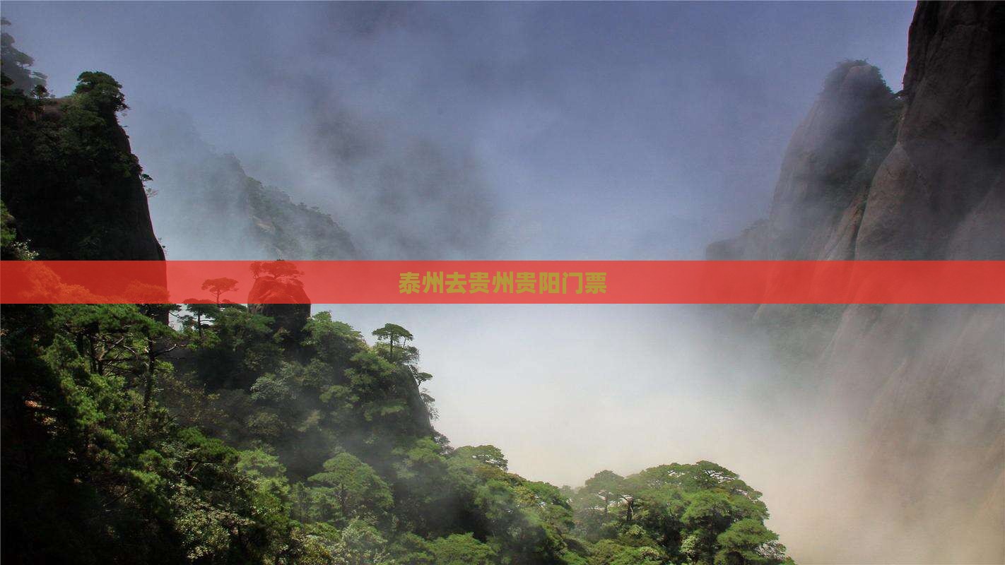 泰州去贵州贵阳门票