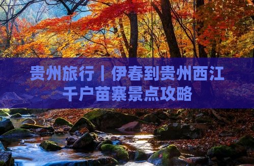 贵州旅行｜伊春到贵州西江千户苗寨景点攻略
