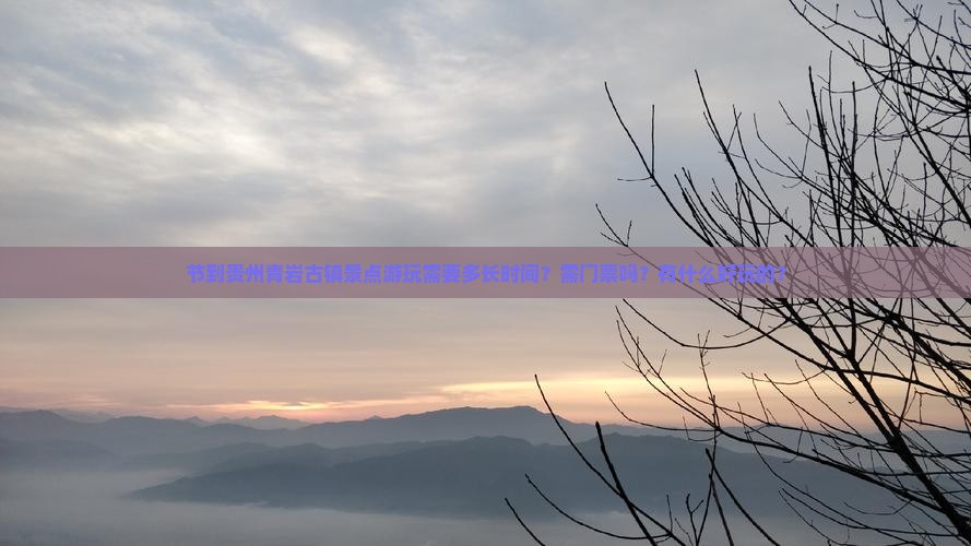 节到贵州青岩古镇景点游玩需要多长时间？需门票吗？有什么好玩的？