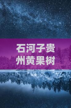 石河子去贵州黄果树瀑布个人游