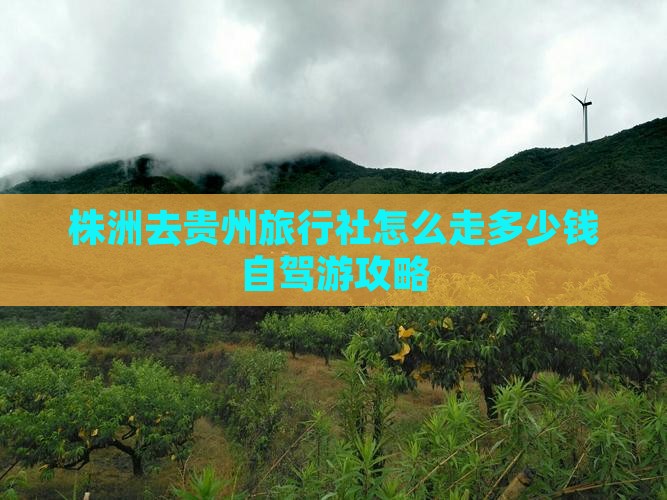 株洲去贵州旅行社 株洲去贵州旅行社