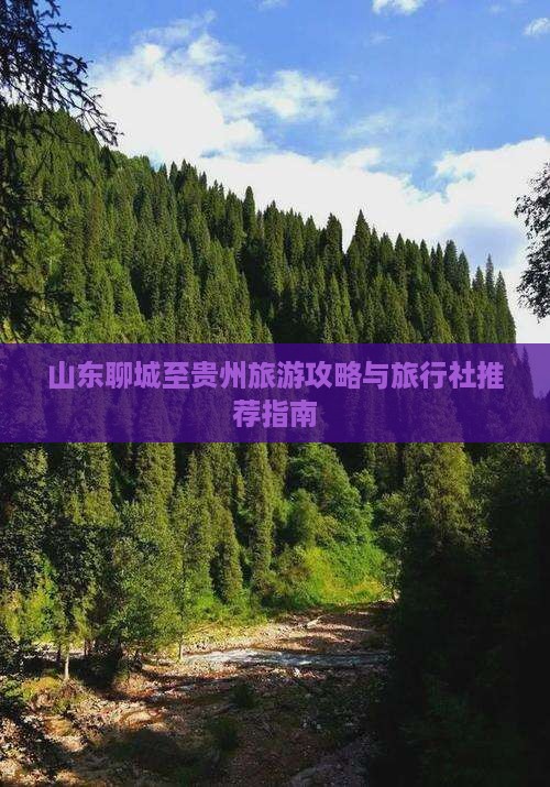 山东聊城至贵州旅游攻略与旅行社推荐指南