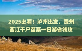 泸州去贵州西江千户苗寨一日