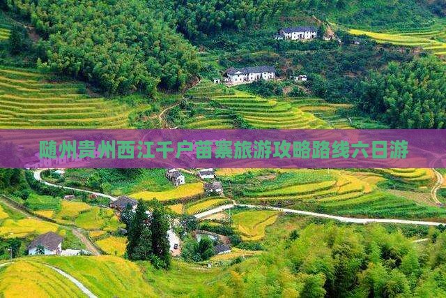 随州去贵州西江千户苗寨六日游