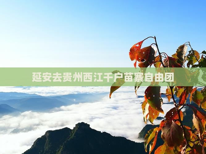 延安去贵州西江千户苗寨自由团