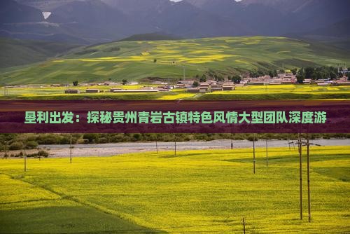 垦利出发：探秘贵州青岩古镇特色风情大型团队深度游