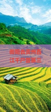 衡阳去贵州西江千户苗寨三日游价格及路线攻略