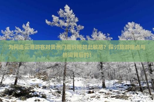 为何连云港游客对贵州门票价格如此敏感？探讨旅游痛点与热词背后的！