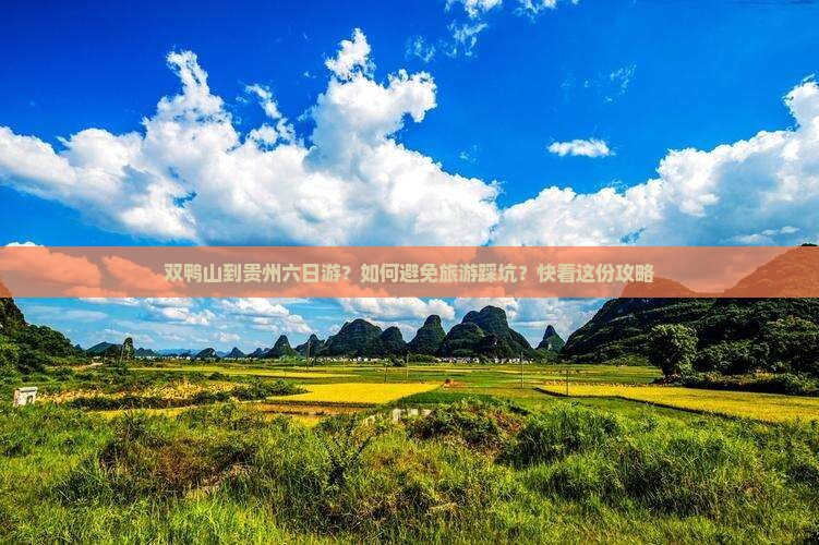 双鸭山到贵州六日游？如何避免旅游踩坑？快看这份攻略