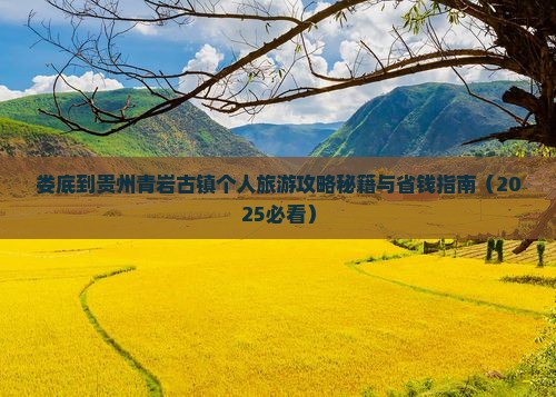 娄底到贵州青岩古镇个人游