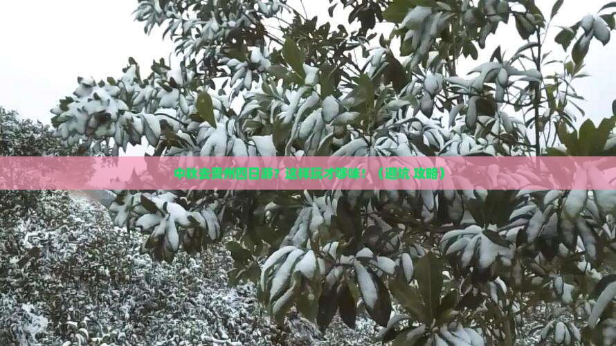 中秋节去贵州四日游 中秋节去贵州四日游