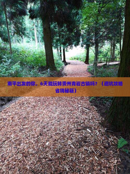 南平到贵州青岩古镇六日游