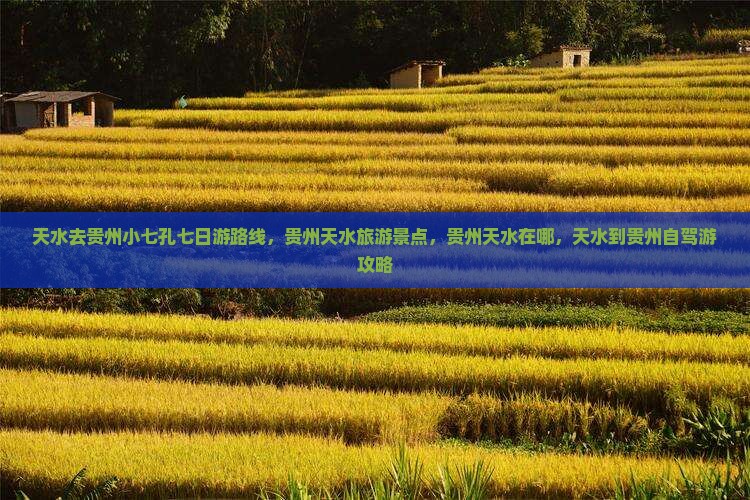 天水去贵州小七孔七日游