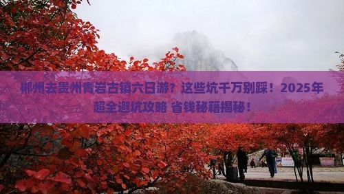 郴州去贵州青岩古镇六日游