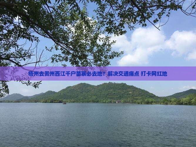 梧州去贵州西江千户苗寨必去地？解决交通痛点+打卡网红地