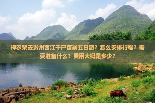 神农架去贵州西江千户苗寨五日游？怎么安排行程？需要准备什么？费用大概是多少？