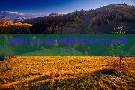 如何规划从银川出发到贵州青岩古镇的六日游行程？