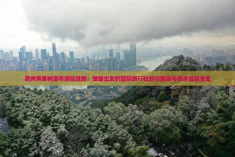 贵州黄果树瀑布游玩攻略：楚雄出发的国际旅行社旅行路线与景点信息全览